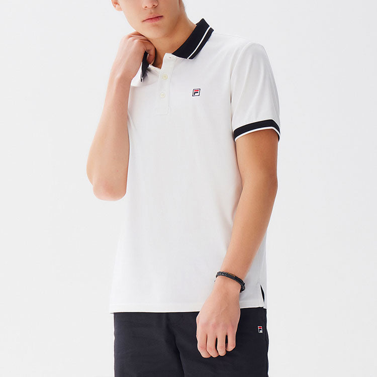 FILA Business Casual Short Sleeve polo White F11M128106F-WT