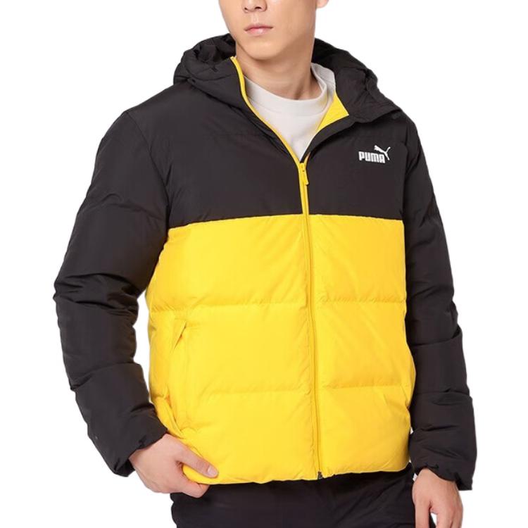 PUMA Logo Puffer Down Jacket 'Yellow' 534502-01