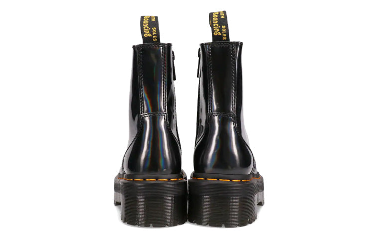 Dr. Martens Jadon Hologram Leather Martin Boots Black 26699029
