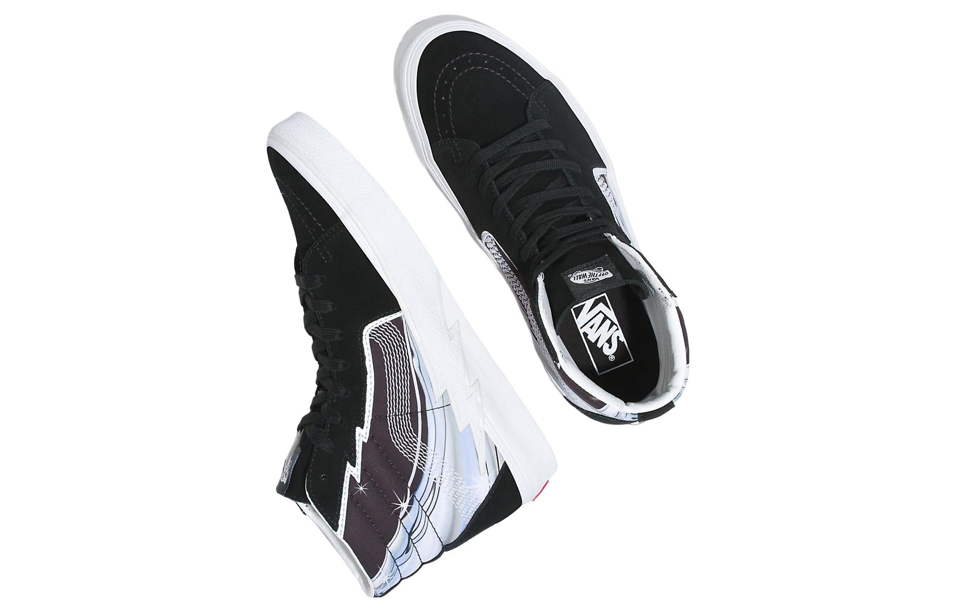 Vans SK8-Hi Chrome Flash High Top Shoes 'Black White' VN0A5JIVBMA