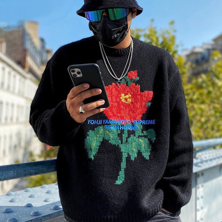 Supreme FW20 Week 4 Supreme x Yohji Yamamoto Crossover Rose Flower Pattern Unisex Black SUP-FW20-097