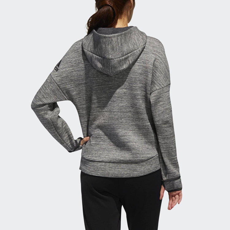 (WMNS) adidas Sports Hooded Jacket 'Grey' DY5770