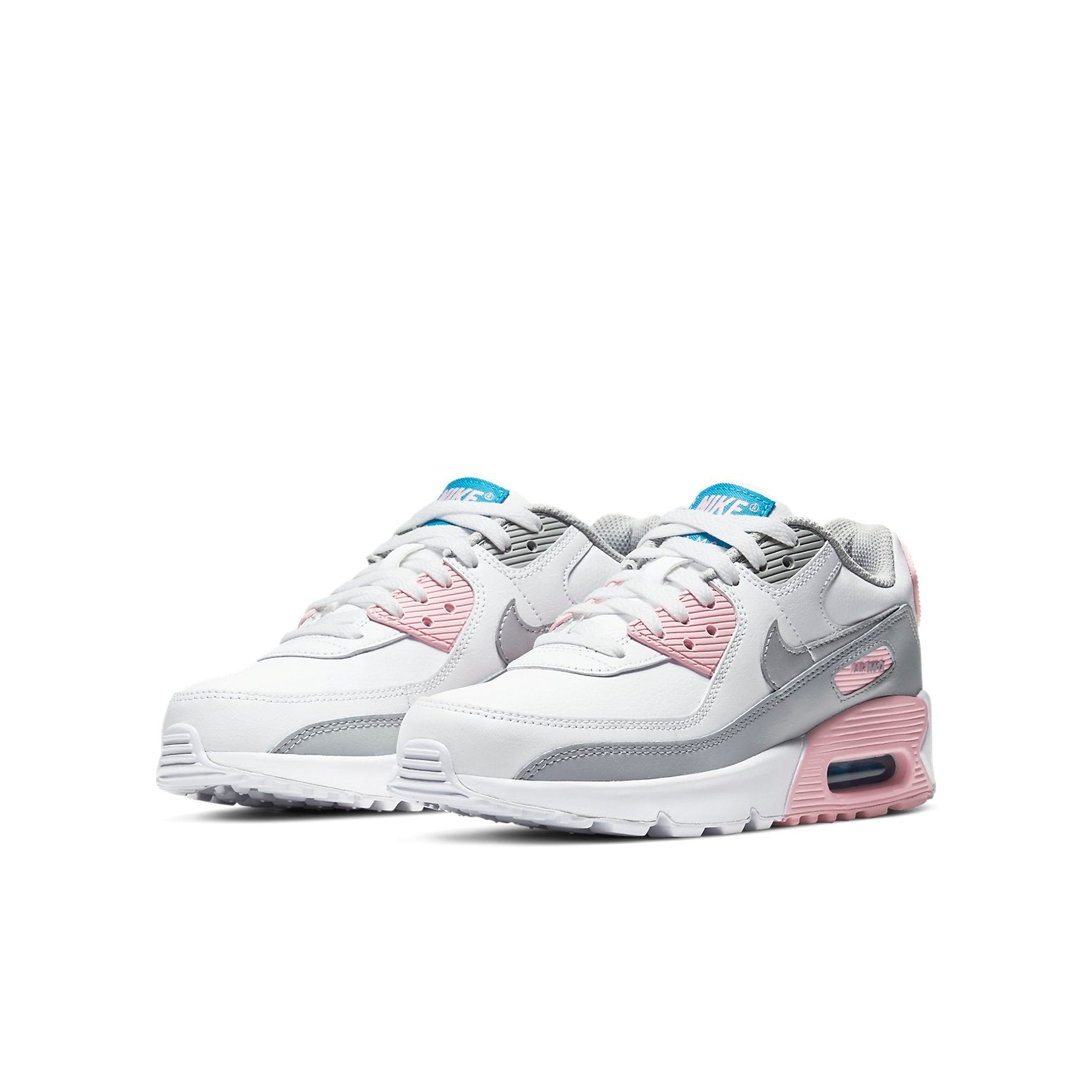 (GS) Nike Air Max 90 Leather 'Metallic Silver Pink' CD6864-004
