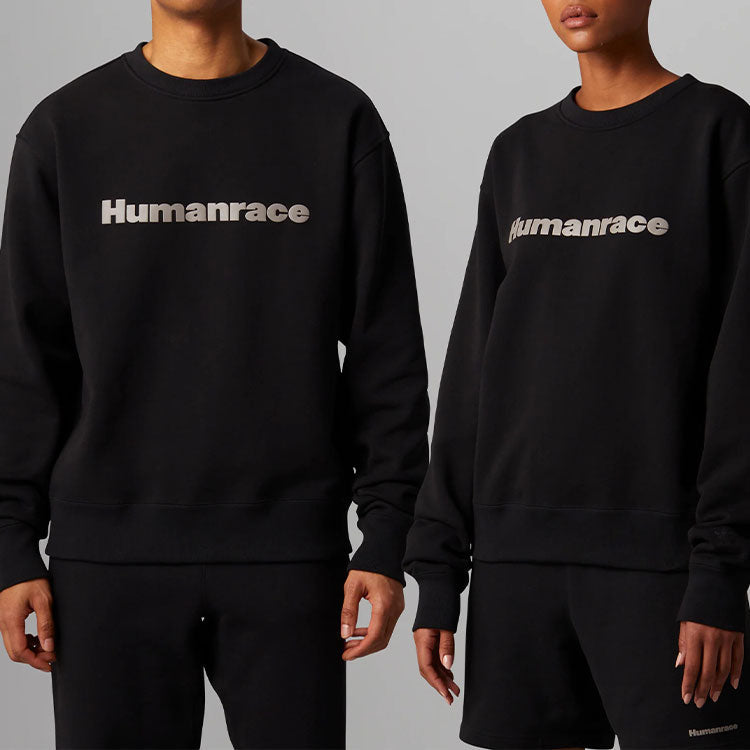 adidas x Pharrell Humanrace Logo Sweatshirt 'Black' HI5538