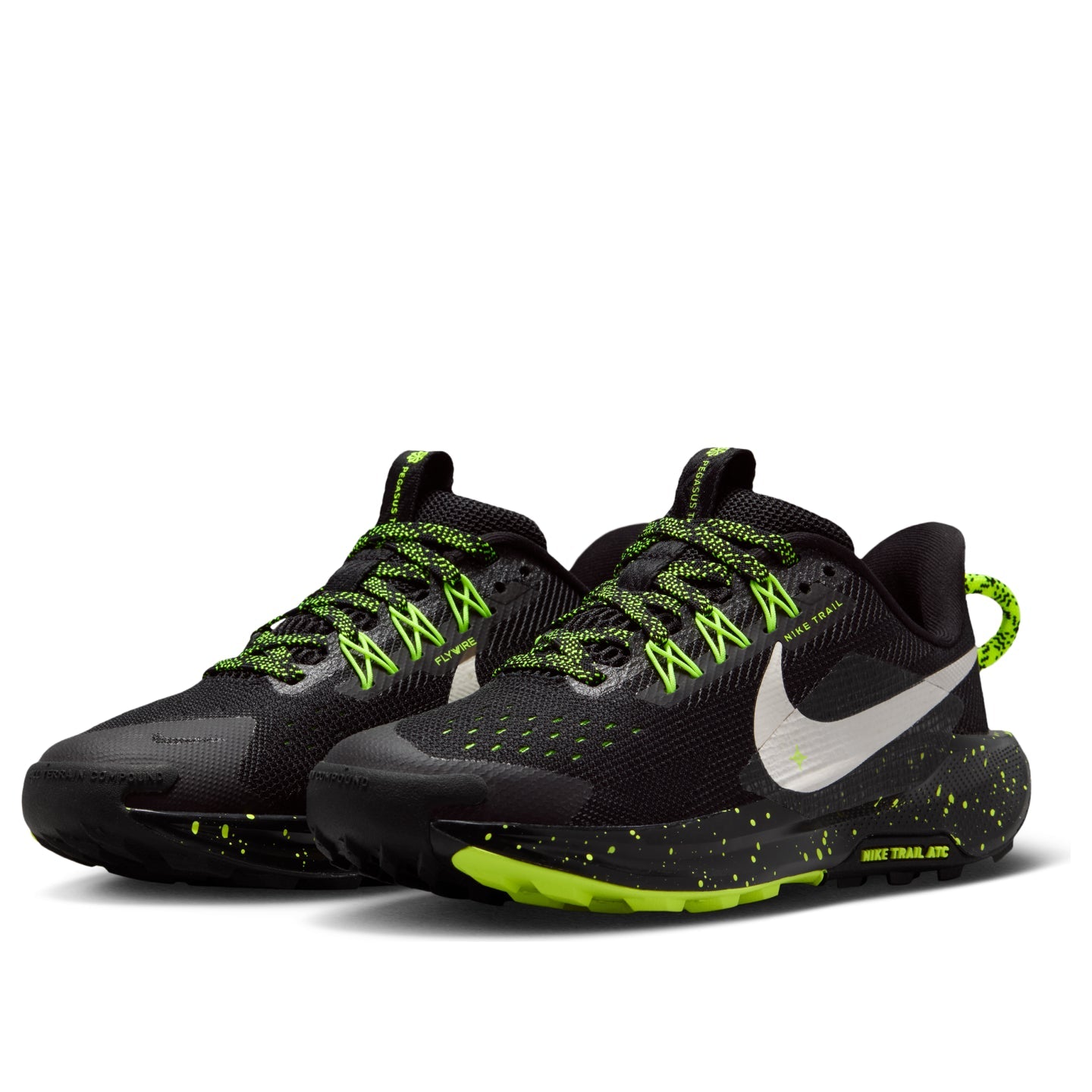 (GS) Nike React Pegasus Trail 5 'Black Volt Ice Phantom' FV5638-006