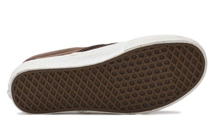 Vans Classic Slip-On Retro Low Top Casual Skate Shoes Unisex Brown VN0A38F7UM0
