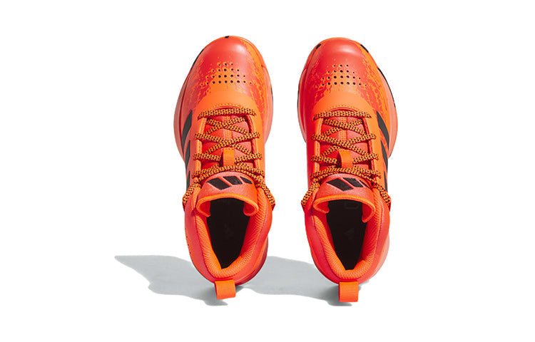 (GS) adidas Cross Em Up 5 Wide J 'Solar Red Black' HQ8494