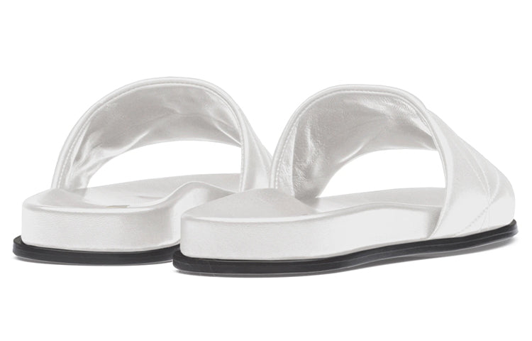 (WMNS) PRADA Quilted Logo Sandals 'White' 1XX575_038_F0009_F_020