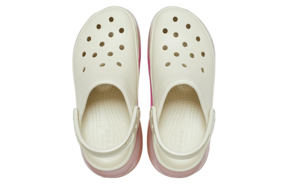 Crocs Mega Crush Color Dip Clog 'White Pink' 208988-2Y3
