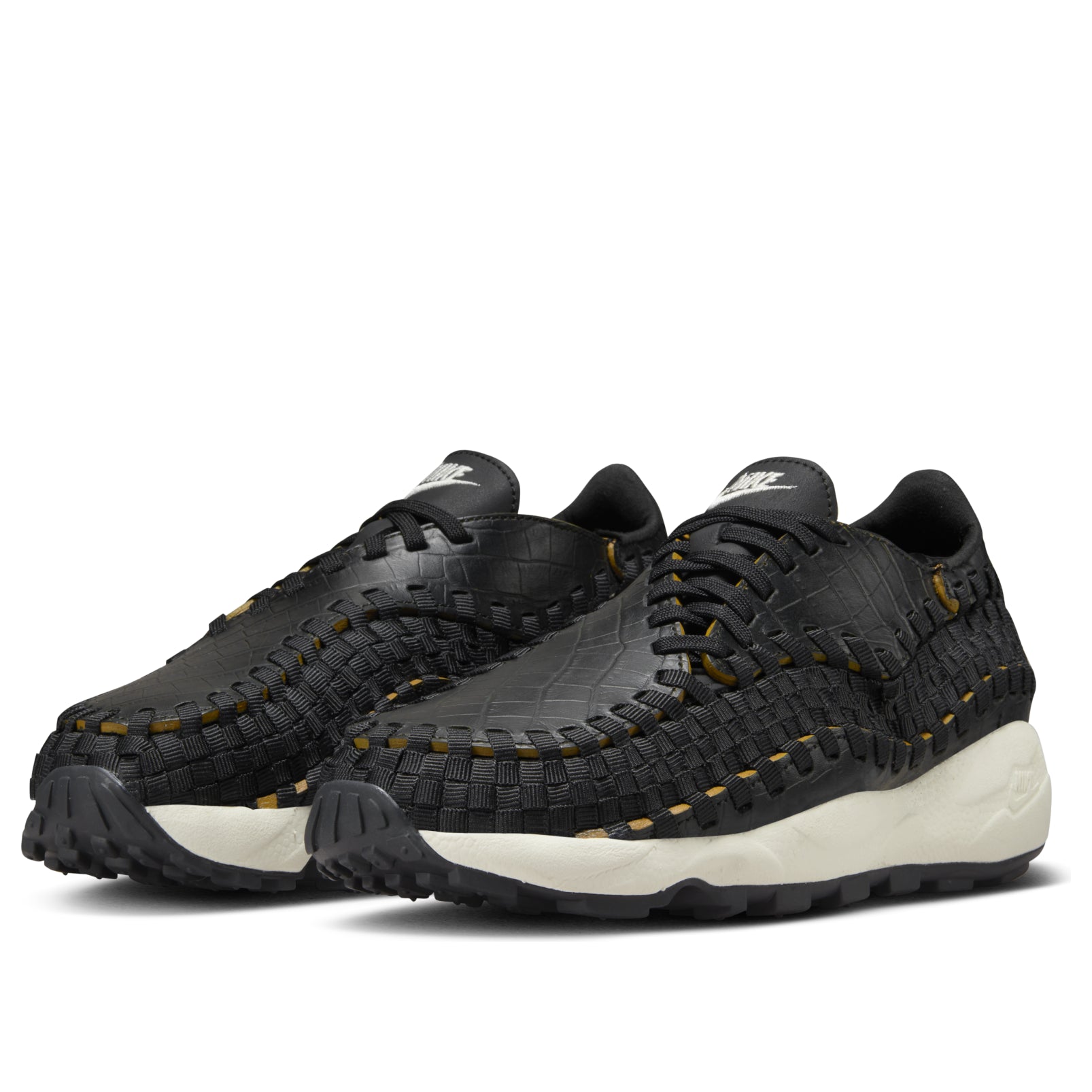 (WMNS) Nike Air Footscape Woven 'Black Croc' FQ8129-010