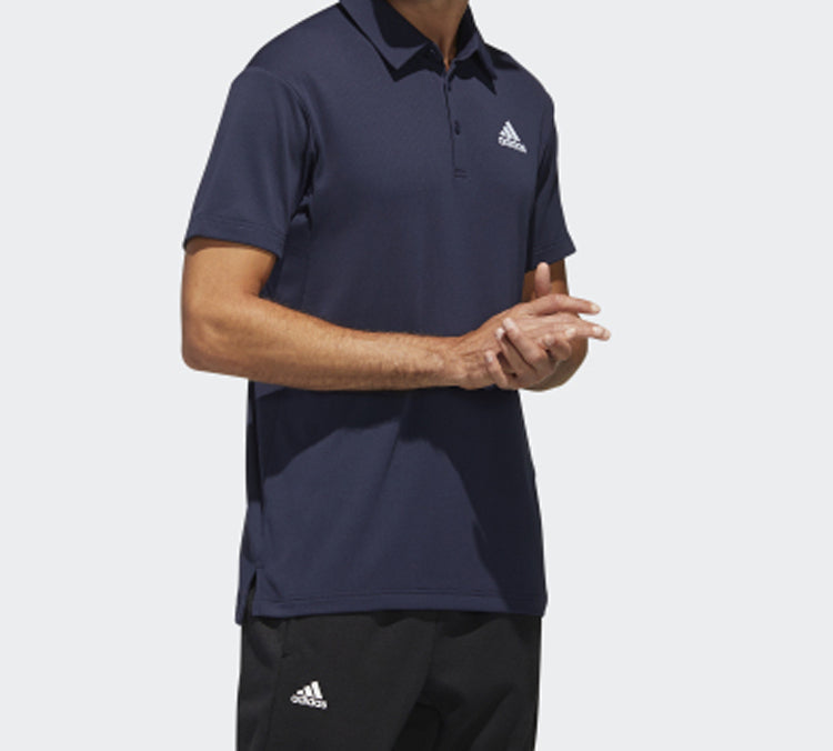 adidas HTRDY M PL2 SL Tennis Sports Polo Shirt Blue FS3777