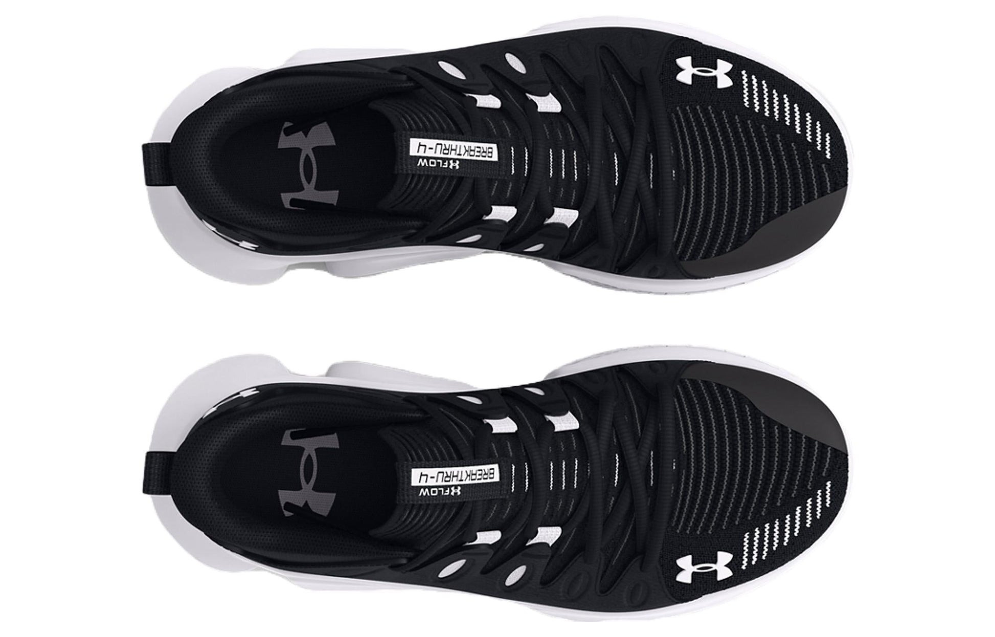(WMNS) Under Armour Flow Breakthru 4 Basketball Shoes 'Black White' 3026641-002