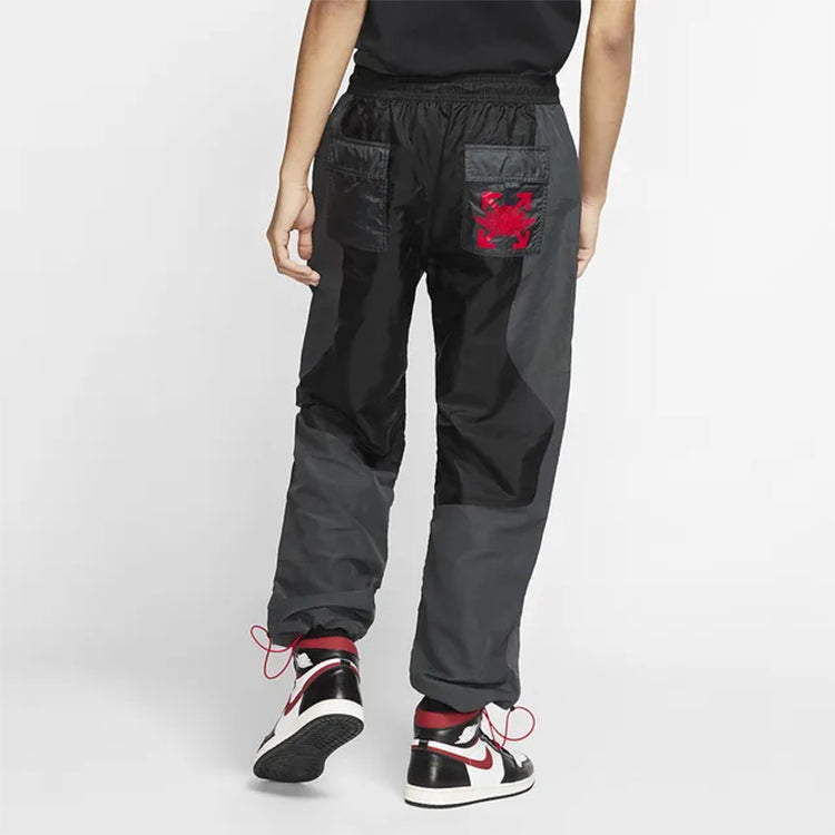 Air Jordan x Off-White Knitted Nylon Sports Pants Asia Sizing 'Black' CV0544-010