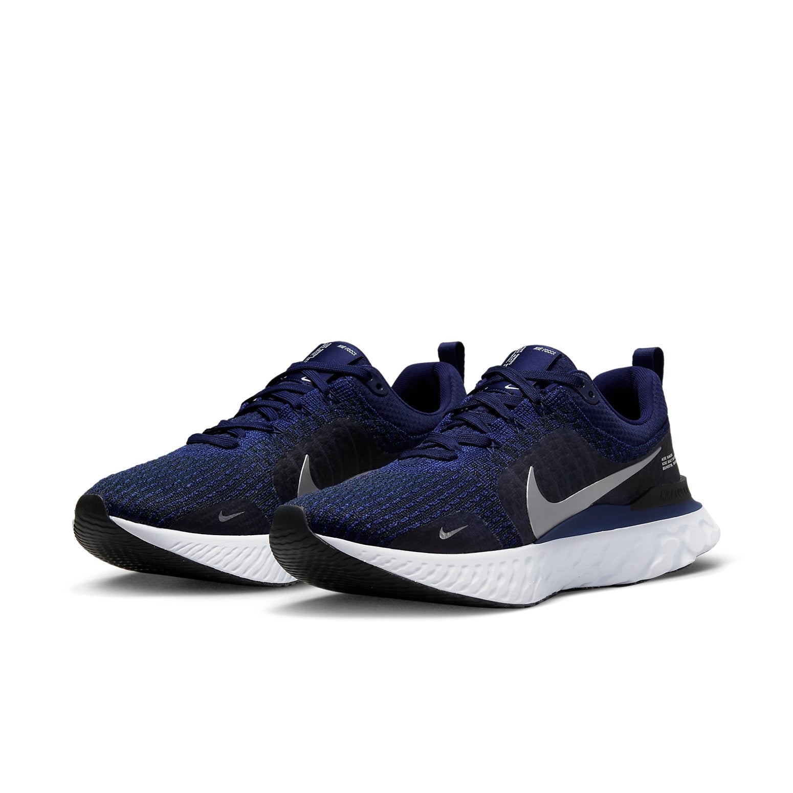 Nike React Infinity Run Flyknit 3 'College Navy Metallic Silver' DZ3014-401