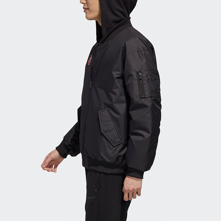 adidas neo M Strt Gr Bmr Stay Warm Sports hooded down Jacket Black GL8518