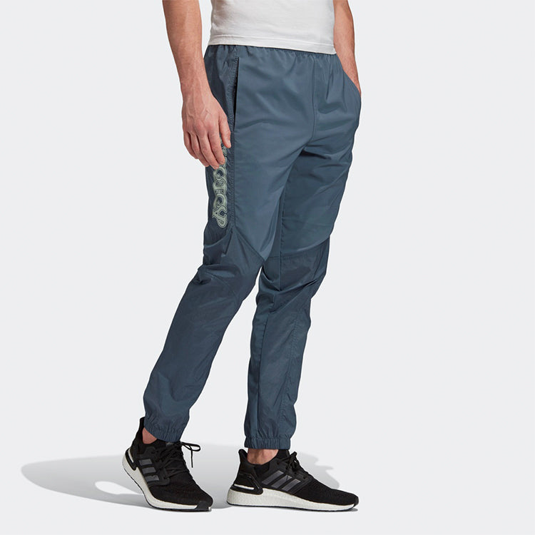 adidas logo Training Bundle Feet Casual Sports Pants Gray GP9746