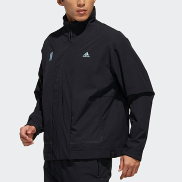 adidas Loose polar fleece Sports Jacket Black FM9356