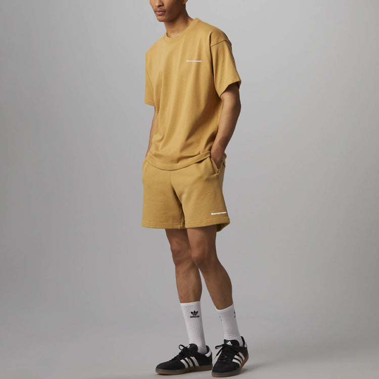 adidas x Pharrell Humanrace Small Logo Shorts 'Tan' HJ7067