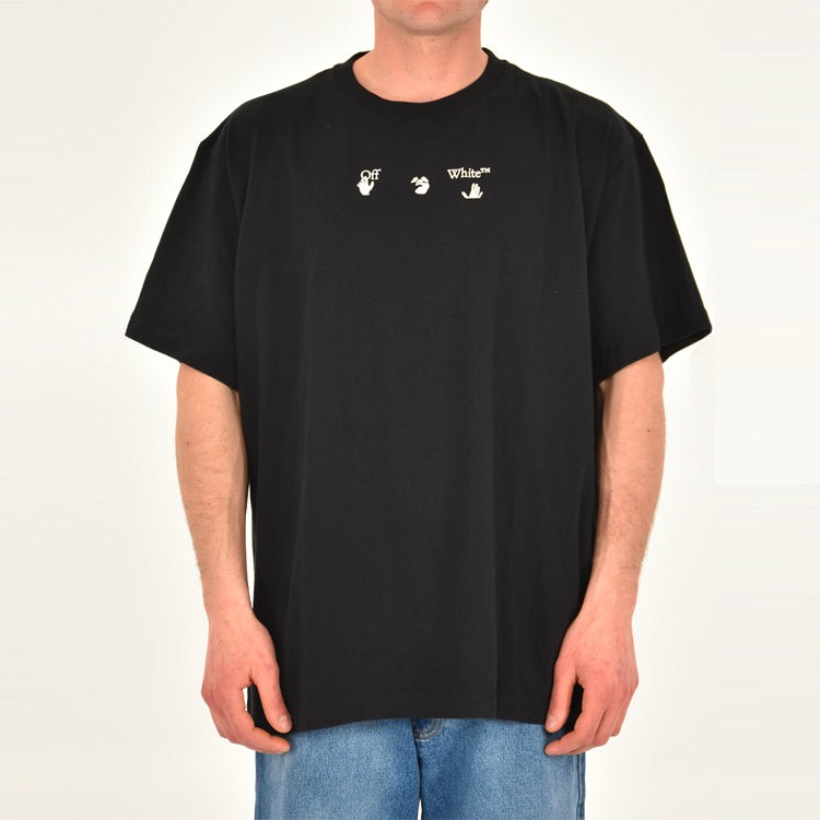 Off-White Red Marker Over Tee 'Black' OMAA038S21JER0021025