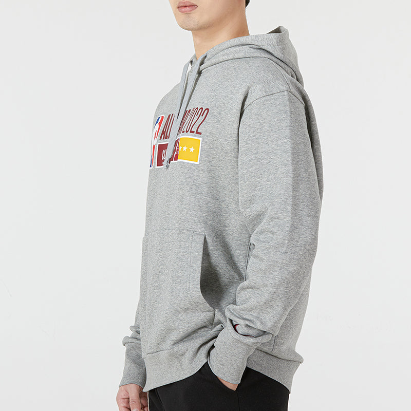Nike NBA All-star Alphabet Printing Fleece Loose Casual Grey DH9529-063