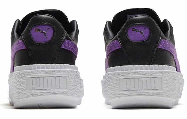 (WMNS) PUMA Platform Trace Baseplate Shoes For Black/Purple 366109-05