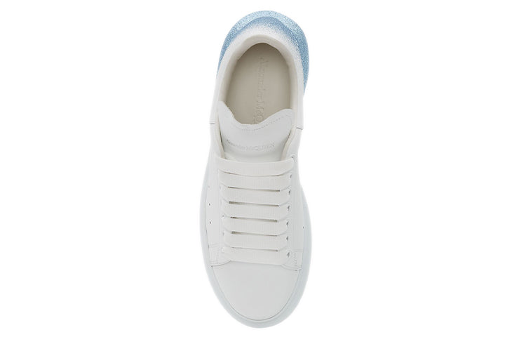 (WMNS) Alexander McQueen Oversized Sneakers 'White Blue' 685672WIB9M9552