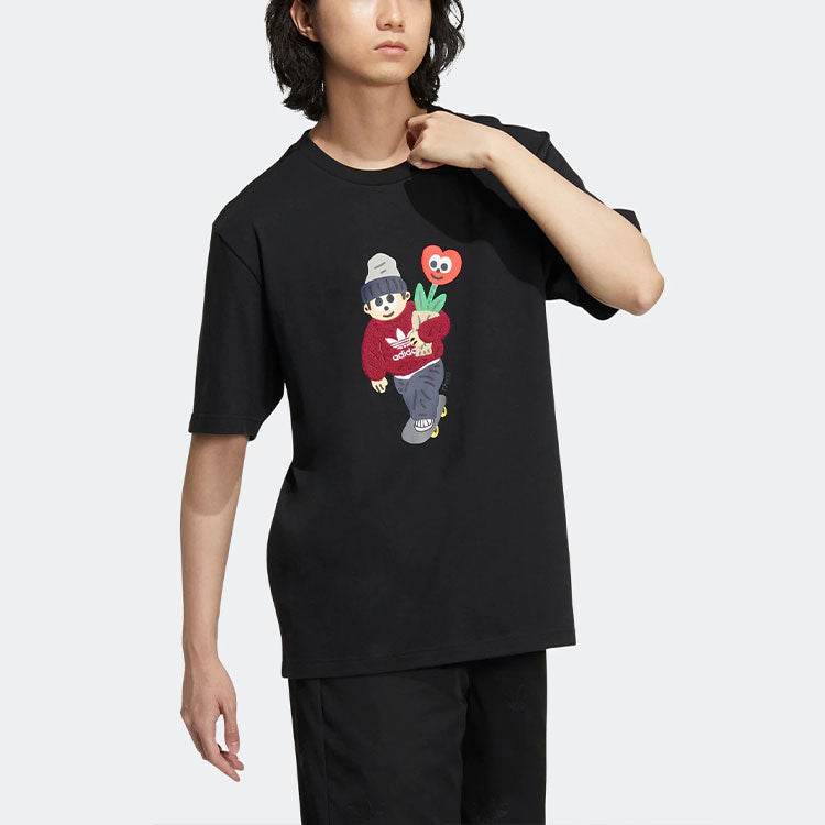 adidas originals x Charr Morita Short Sleeve Black T-Shirt HR3476