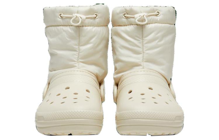 (WMNS) Crocs Classic Lined Neo Puff Boots 'Beige' 206630-2Y2