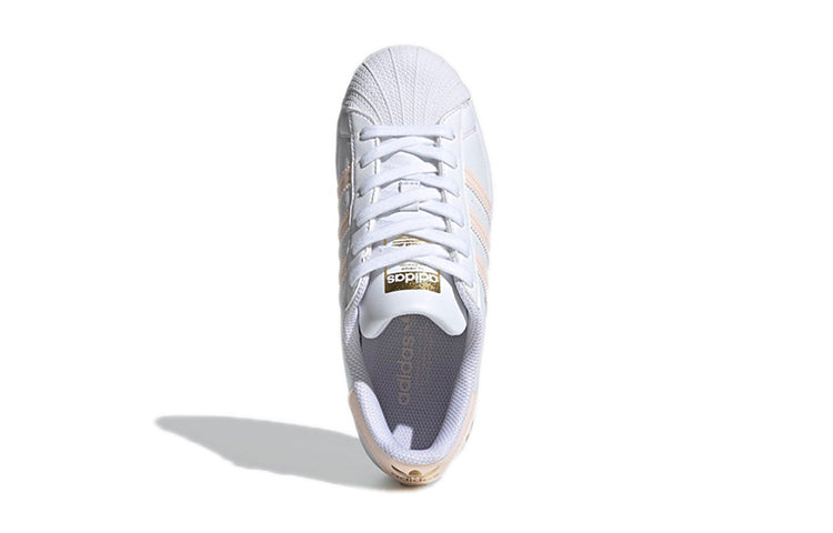 (GS) adidas originals Superstar J Sneakers 'White Pink Gold' FY1672