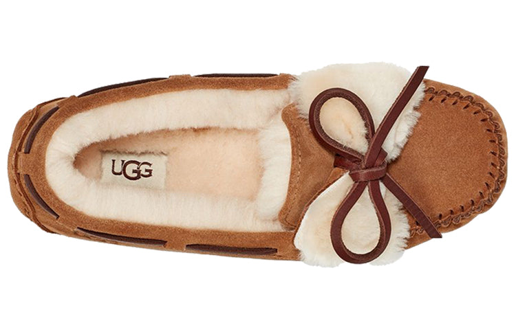 (WMNS) UGG Dakota Double Bow (Bowknot) Chestnut 1118913-CHE