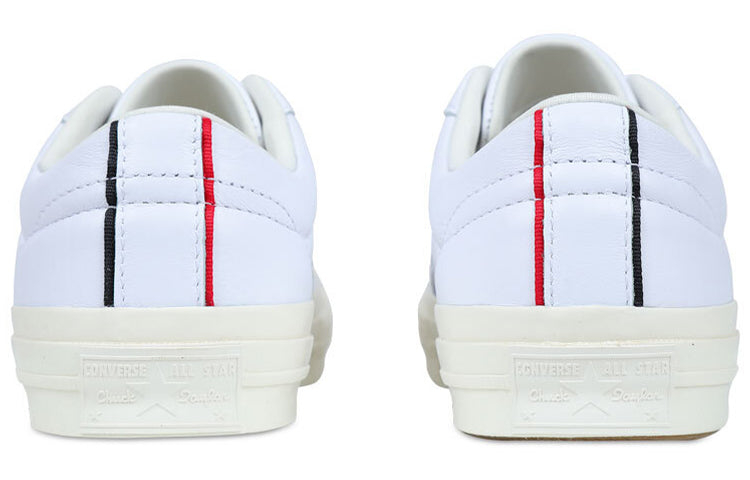 Converse One Star Piping Low Top In White/Enamel Red/Egret 159694C