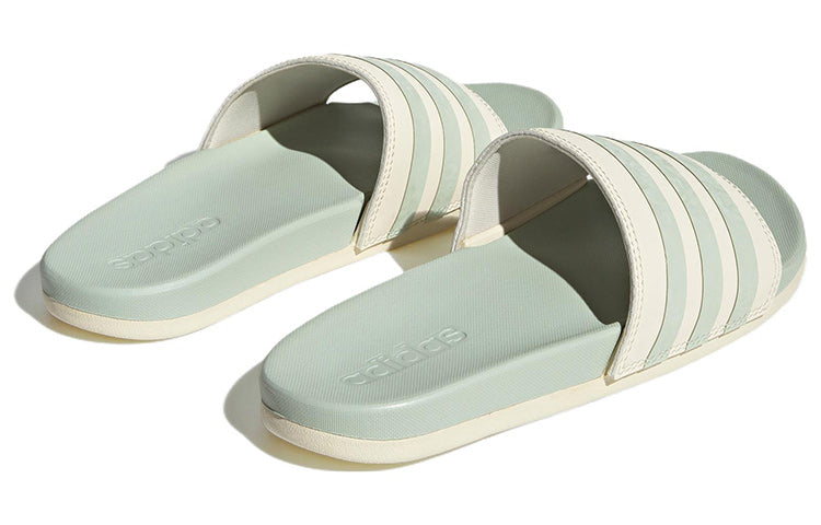 (WMNS) adidas Adilette Comfort Slide 'White Linen Green' H03620