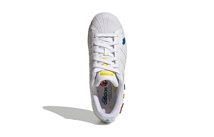 (GS) adidas Superstar 'White Yellow Blue' GV8876