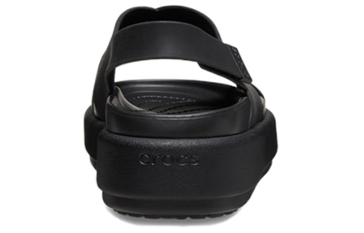 (WMNS) Crocs Brooklyn Luxe Cross Strap 'Black' 209407-060