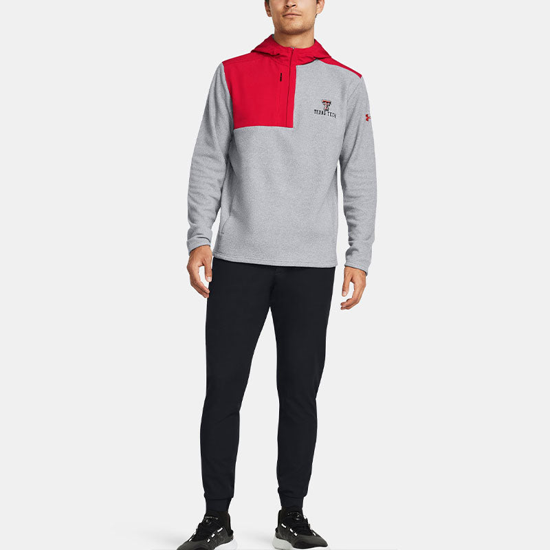 Under Armour Texas Tech University Fleece Collegiate Hoodie 'Grey Red' 5120631-602