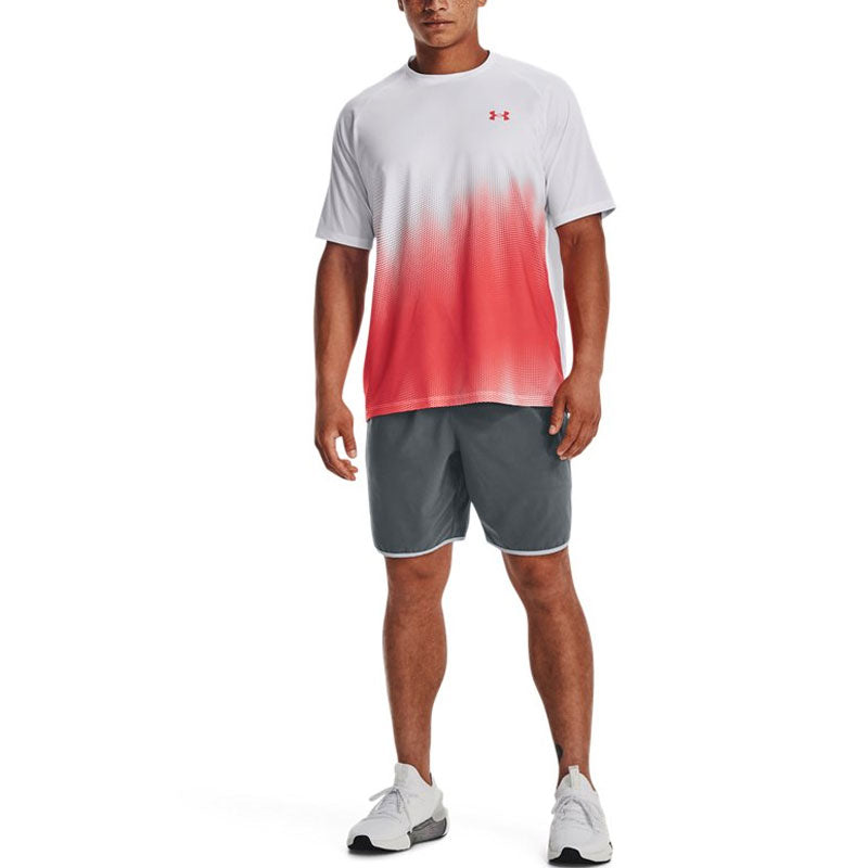 Under Armour Tech Fade T-shirt 'White Red' 1377053-100