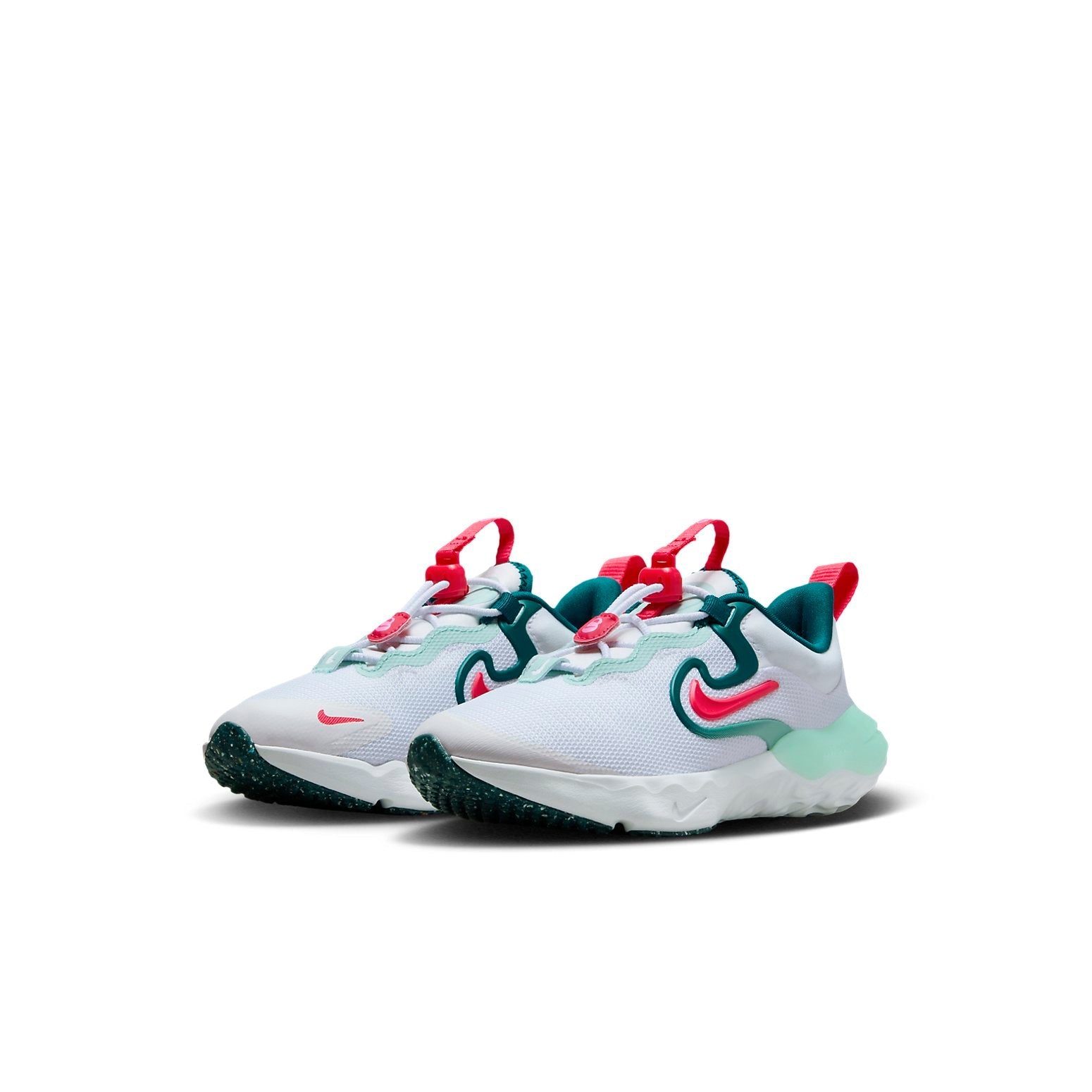 (PS) Nike Run Flow Easy On/Off Shoes 'White Jade Ice' DR0471-101