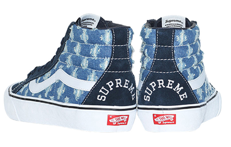 Vans Supreme x SK8-HI 'Blue Hole Punch Denim' VN0A38Z32DD