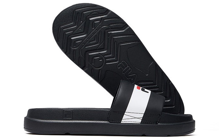 (WMNS) FILA Slippers Black/White F12W024631ABW