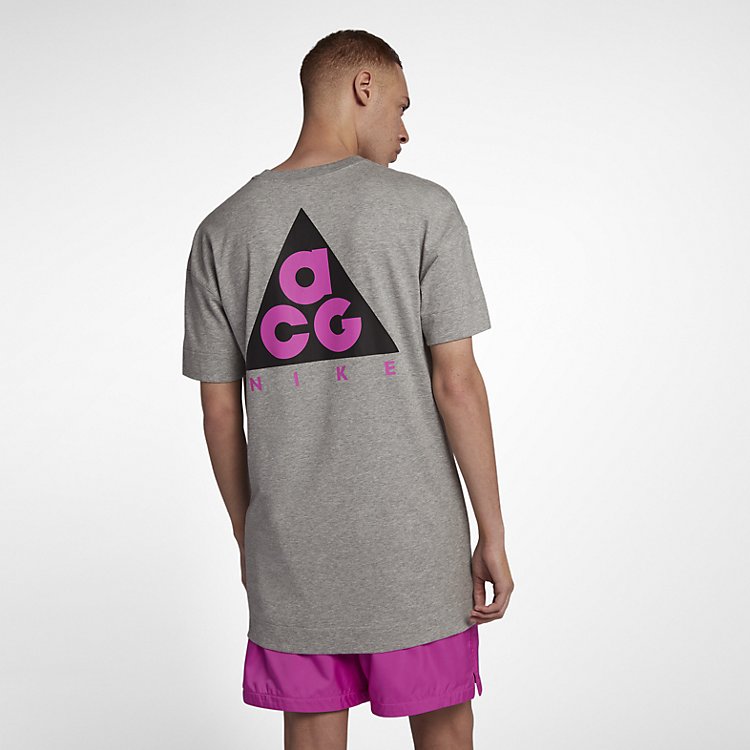 Nike Sportwear ACG Tee 'Dark Grey Black Pink' AO4644-063