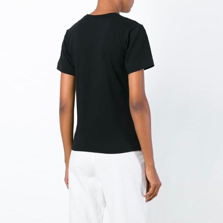 (WMNS) COMME des GARCONS PLAY Heart Logo Tee 'Black Gold' AZ-T215-015-1