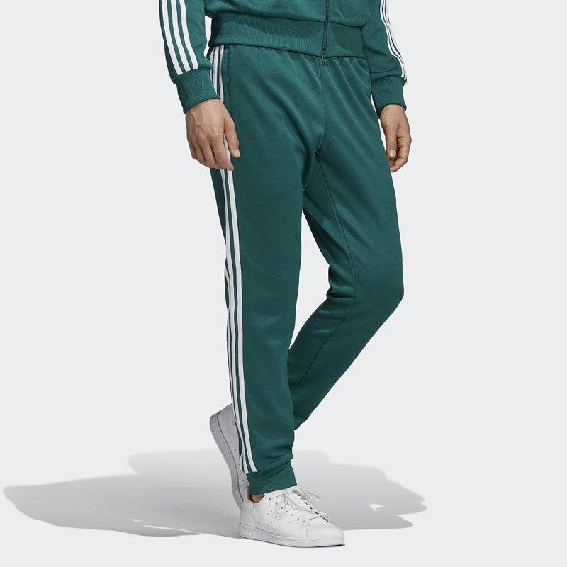 adidas originals Sst Tp Logo Embroidered Sports Pants Green EJ9701