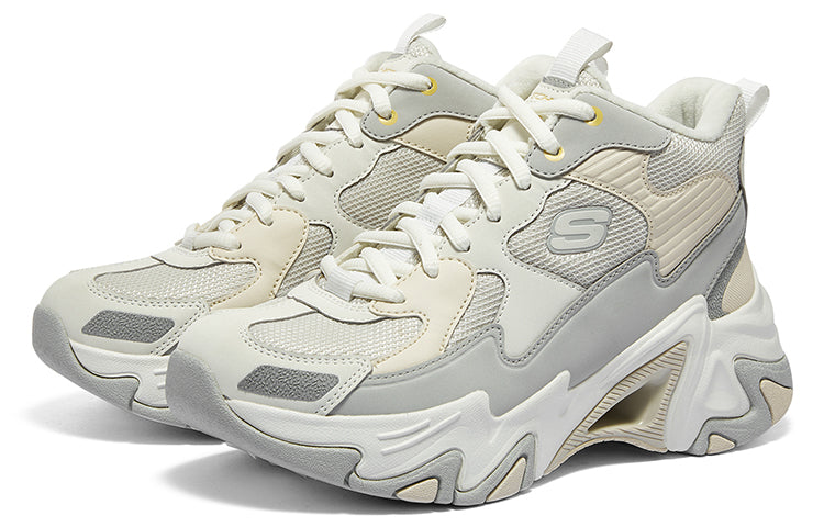 (WMNS) Skechers HighTop Versatile Comfort ShockAbsorbent Shoes 'Beige Grey' 896274-GYMT