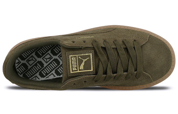 (WMNS) PUMA Suede Platform Trace 'Olive Night' 365830-03