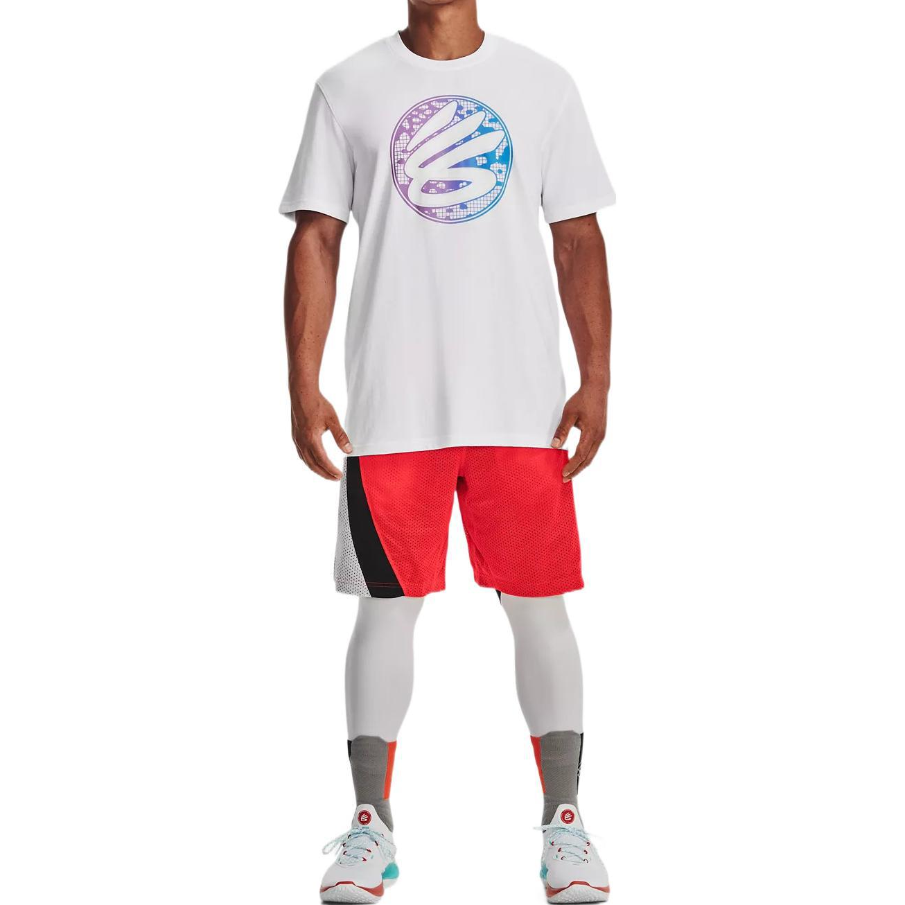 Under Armour Curry Gradient Heavyweight T-shirt 'White Multi' 1376274-100