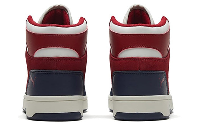 PUMA Rebound Sd Dark Blue/White/Red Mid Casual Board Shoes 370219-04