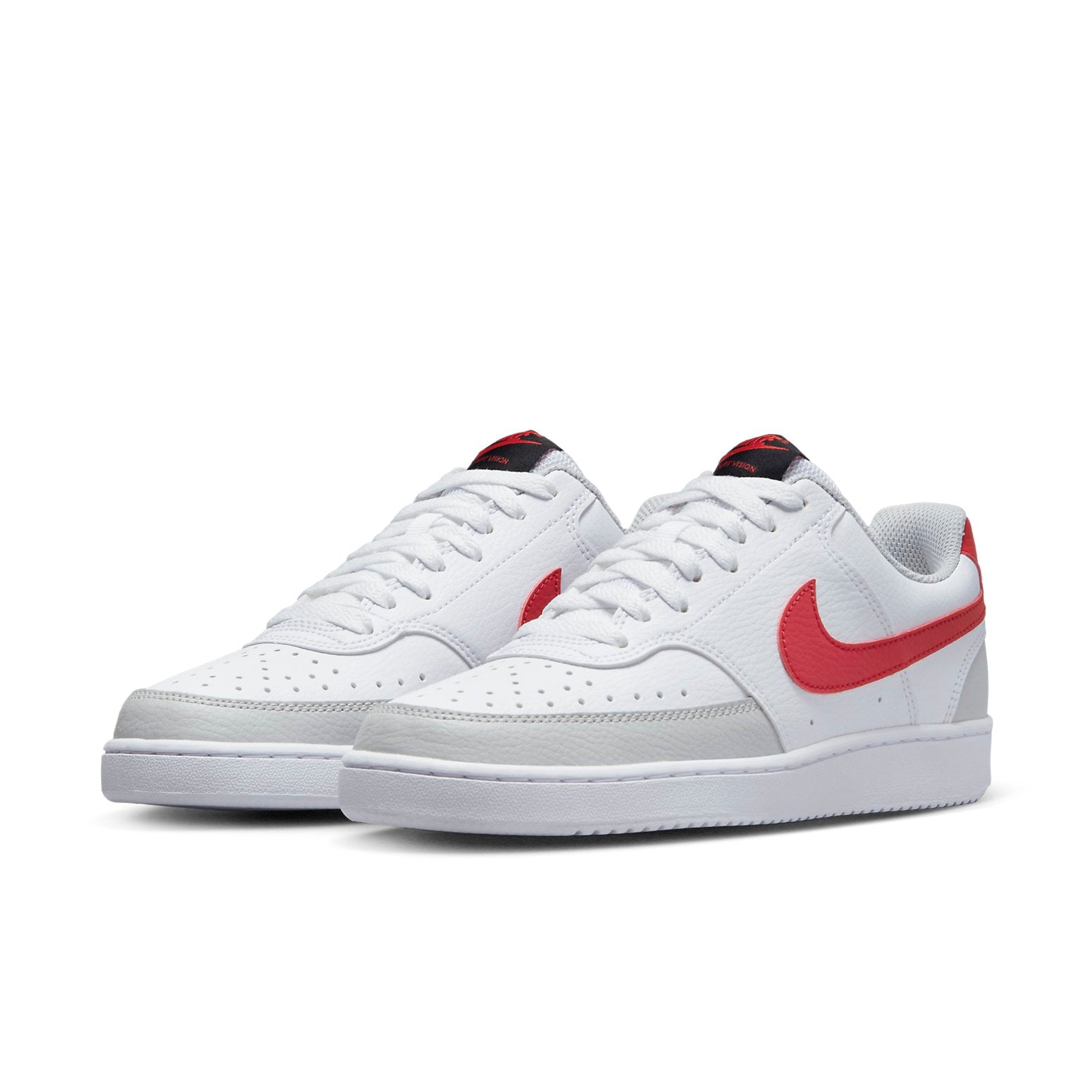 (WMNS) Nike Court Vision Low 'White University Red' FD0284-100
