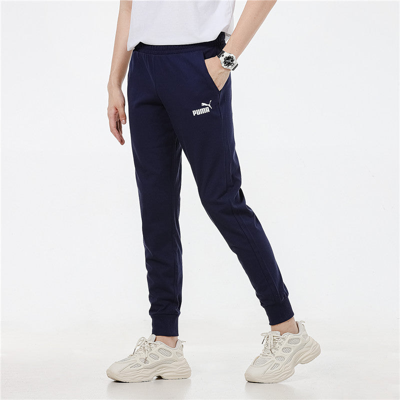 PUMA Essentials Logo Sweatpants 'Navy White' 588716-06