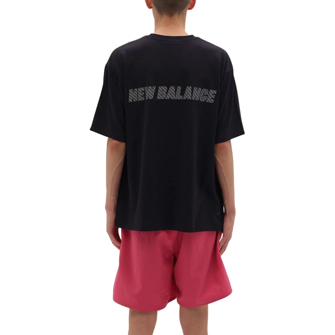New Balance MET24 Reflection NB Logo T-Shirt Asia Sizing 'Black' AMT45005-BK
