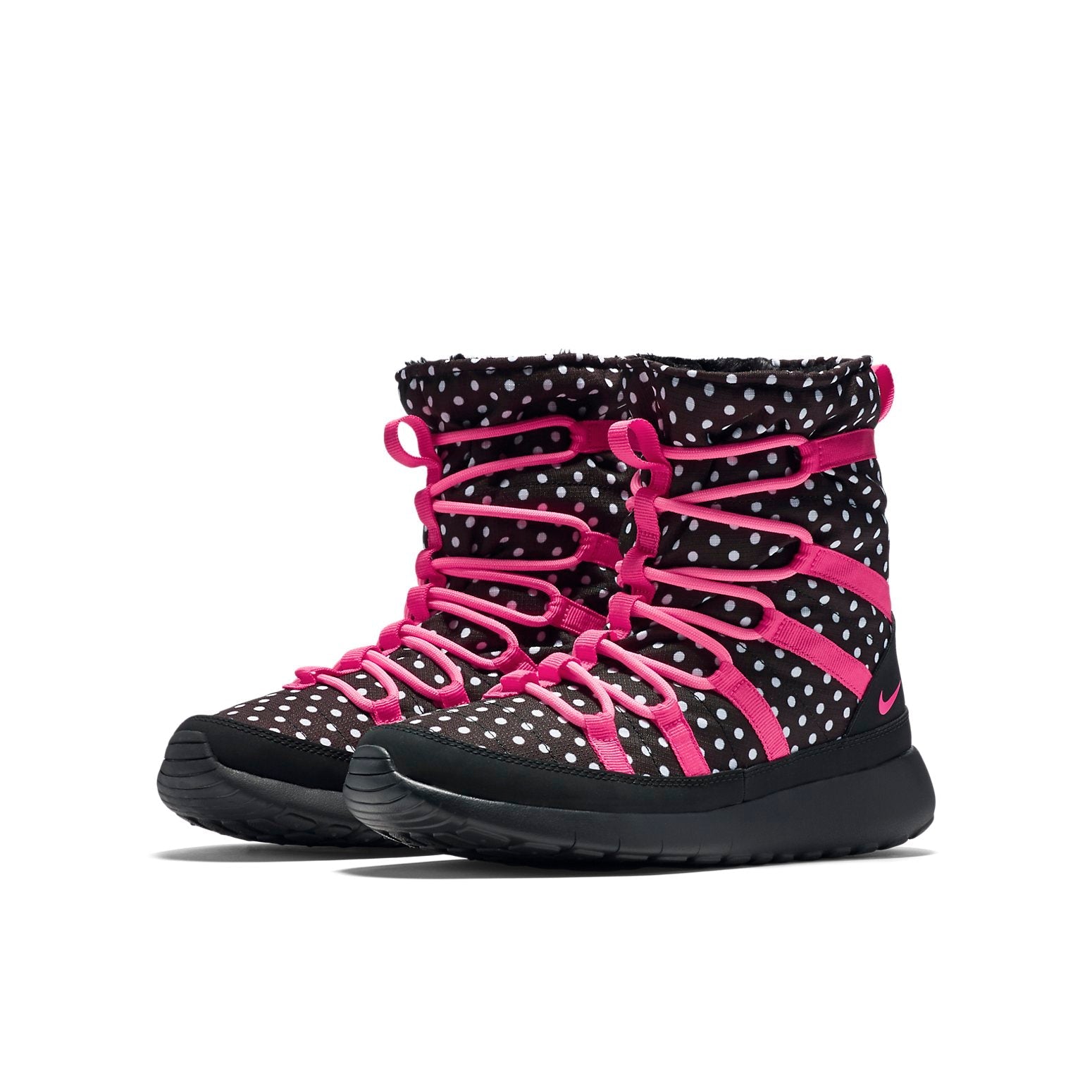 (GS) Nike Roshe One Hi 'Black Pink' 807744-001